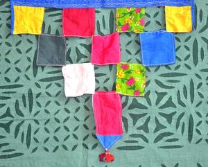 Cenefa de puerta étnica colorida Toran Vintage o decoración de ventana | Tapiz de pared bohemio para puerta tribal - Product Image 3