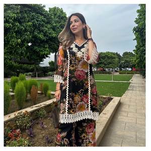 DESIGNER PARTY WEAR HEAVY GEORGETTE DIGITAL PRINT <b>TOP</b>-PENT - Product Image 2