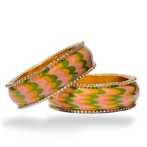 Bracelet Artful Luxury en marbre, motif vague, laiton doré et métal - Product Image 4