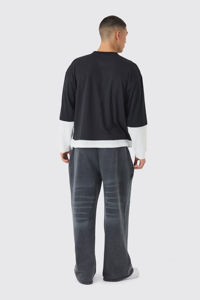 Personalizar carta logo Streetwear pantalla impresión Ácido lavado Retro Crop camiseta algodón orgánico gráfico camisetas peso pesado Stock - Product Image 2