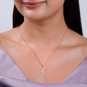 Elara Lab Grown Diamond Pendant Rose Gold 14K White Gold Box Chain Forma de flor de moda con Moissanite Pearl Ruby Main - Product Image 1