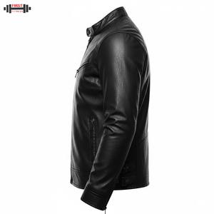 แจ็คเก็ตหนังวัวแท้สำหรับฤดูหนาวแบบปรับแต่งได้สำหรับผู้ชาย  แขนเสื้อแบบซิป  ป้องกันไหล่เสริม  ระบายอากาศได้ดี กันน้ำ กันลม - Product Image 3
