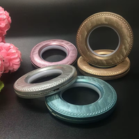 Anneau à boucle en plastique lisse pour rideaux-Anneaux de rideau faciles à installer sans accroc pour chambre d'enfant