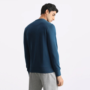 Sudadera Clásica de Forro Polar para Hombre, de Alta Calidad, 100% Algodón, Color Sólido, Manga Larga, Transpirable, Tendencia de Invierno - Product Image 4