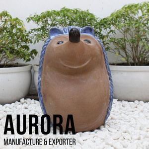 Nouveaux pots à plantes en céramique émaillée écologiques, style animalier, pour la maison et le jardin, avec emballage personnalisé et trou de drainage - Product Image 2