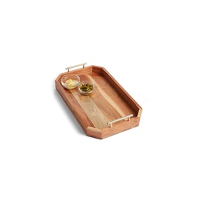 ถาดเสิร์ฟอลูมิเนียมสีทองแบบโบราณของตกแต่งบ้านที่หรูหราทำด้วยมืออุปกรณ์ตกแต่งบ้านตามสั่ง - Product Image 5