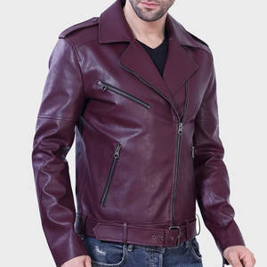 Chaqueta de cuero de motorista para hombre al por mayor de fabricante en servicio OEM/ODM chaqueta impermeable y transpirable para hombre - Product Image 4