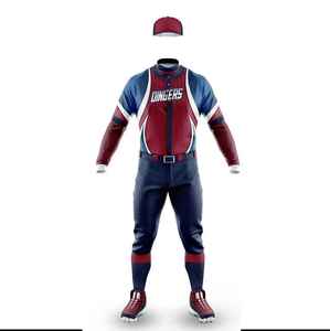 Conjunto de uniformes de béisbol OEM, camisetas y pantalones personalizados, ropa de equipo, poliéster sublimado, transpirable, venta al por mayor de fábrica - Product Image 2