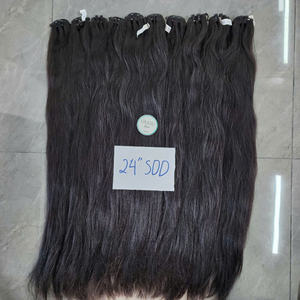 Vente en gros 100% cheveux humains vierges vietnamiens paquets de dentelle transparents droits naturels-cheveux Remy non traités peuvent être teints blanchis - Product Image 6