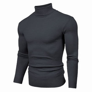 Winter <b>Men's</b> <b>Sweaters</b> Casual Turtle Neck Solid Color Quality Warm Slim <b>Turtleneck</b> <b>Sweaters</b> Pullover <b>Men</b> Wholesale Price - Product Image 3