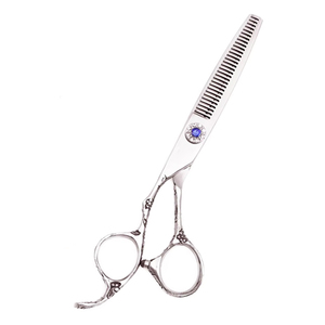 Tijeras de Entresacar Profesionales de Acero Inoxidable 9CR13 para Peluquería, para Diestros, para Cabello de 5.5'' y 6'', con Hoja Afilada - Product Image 1