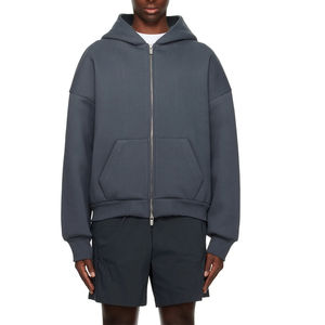 เสื้อครอปมีฮู้ดสไตล์สตรีทแวร์มีฮู้ดพิมพ์ลายพื้นผ้าฟรินซ์เทอร์รี่โอเวอร์ไซส์มาใหม่2025 - Product Image 5