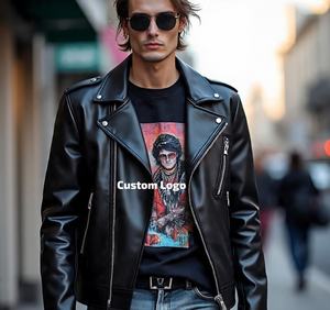 Chaqueta de cuero Fabricante de diseño personalizado para diseñadores Hecho a pedido Chaqueta de cuero Fabricante de moda - Product Image 2