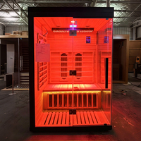 Cabina de Sauna Inteligente de Grafeno con Calentadores Infrarrojos de Bajo EMF y Altavoz con Control por Aplicación para el Hogar, Sala de Recuperación y Bienestar