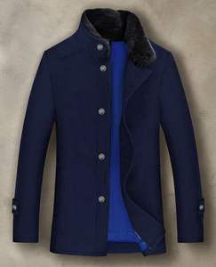 OEM Custom Embroidery Logo Men's High Quality Winter <b>Coat</b> Sherpa Fleece Jacket Zip Thick Loose Berber Fleece Winter Outerwear - Product Image 1