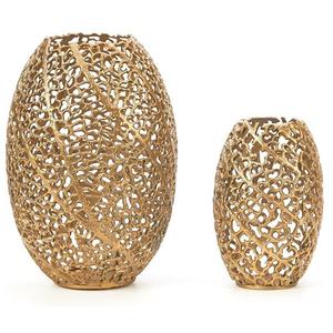 Vase à fleurs et plante en or faits à la main design personnalisé idéal pour la décoration intérieure fait à la main meilleur décor d'intérieur et design fait à la main - Product Image 2