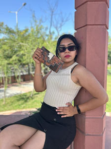 กระเป๋าคลัทช์หนังขนแกะแบบถือกระเป๋าสตางค์หนังวัวแบบตะวันตกลายวินเทจบัตรเครดิตเงินสดของขวัญ - Product Image 5