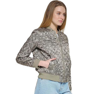 Blouson d'hiver pour femme, nouvelle mode, manches longues, décontracté, fermeture éclair, respirant, chaud, rembourré en coton, tricoté, écologique - Product Image 4