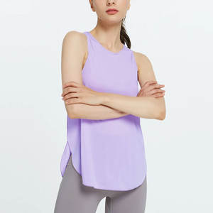 Camiseta sin mangas con logotipo personalizado para mujer, camiseta sin mangas para gimnasio, camiseta sin mangas duradera Lisa para mujer, camiseta sin mangas de secado rápido a la venta - Product Image 4