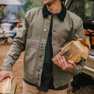 <b>Functional</b> Winter <b>Outdoor</b> Canvas Jacket Quick Dry Breathable Comfortable Durable <b>Fabric</b> Designed for Travel Casual Wear Active - Product Image 3