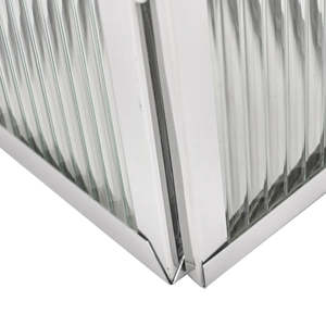 Portavelas de Metal y Vidrio Acanalado de Acero Inoxidable, Linternas y Frascos para Decoración Festiva del Hogar, Último Modelo en Venta - Product Image 6