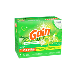 Detergente de lavandería en polvo Gain para lavadoras regulares y HE Aroma original - Product Image 5
