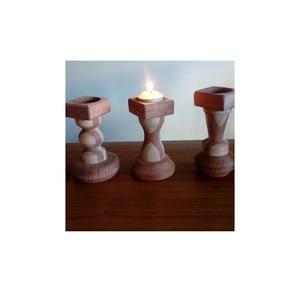 Proveedores indios de candelabro de madera decorativo para el hogar de diseño antiguo portavelas de madera de alta calidad al mejor precio - Product Image 1