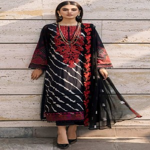 Charizma Brand High Quality Heavy Embroidery Women's Lawn Salwar Kameez Indian Pakistani <b>Wedding</b> Party Wear <b>Dresses</b> Discount - Product Image 5