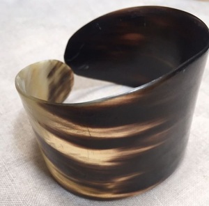 Sourced Buffalo Horn Bangle <b>Bracelet</b> Horn With Black Item by Indian Artisans Buffalo Horn Cufflinks and <b>Bracelet</b> Made in India - Product Image 6