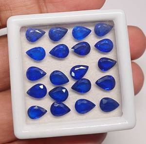 Haute qualité 5*7 MM naturel bleu spinelle poire coupe pierre précieuse en vrac IGI certifié pour la fabrication de bijoux - Product Image 2