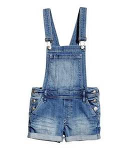 Denim High Quality <b>Short</b> <b>Dungaree</b> for Women Light Wash Distressed Vintage Effortless Style Bib Overall Button Printed Trendy - Product Image 3