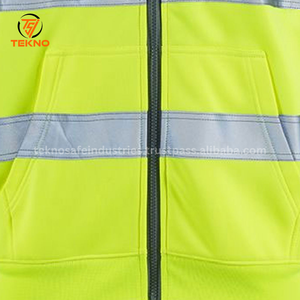 Sudadera con capucha de seguridad de alta visibilidad personalizada de alta calidad 2025 con tiras reflectantes Diseño ligero para trabajos de construcción Servicio OEM - Product Image 6