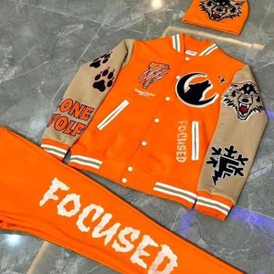 Chaqueta Universitaria Personalizada CDCY para Hombre, Estilo Universitario con Logotipo Frontal para Jersey de Fútbol y Graffiti de Béisbol, Chaquetas para Hombre - Product Image 3