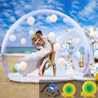Maison à bulles de haute qualité en plastique gonflable clair tente transparente dôme gonflable maison à bulles pour ballons volant à l'intérieur