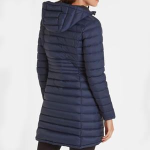 แจ็กเก็ตปลาปักเป้ายาวสำหรับผู้หญิงเสื้อแจ็คเก็ตแบบสตรีทให้ความอบอุ่นเสื้อคลุมนักขี่ม้าบุนวมแฟชั่นสำหรับฤดูหนาวเสื้อผ้าสำหรับผู้หญิง - Product Image 4