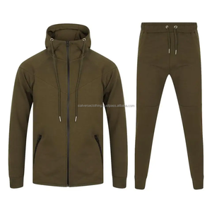 Chándal Deportivo con Cremallera para Hombre, Talla XXL, de Alta Calidad, Corte Regular, con Logotipo Personalizado Impreso, Sin Costuras, con Pedrería, en Oferta - Product Image 3