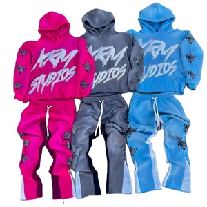 Survêtements de Sport personnalisés à impression bouffante pour hommes Jogging vêtements chauds survêtement décontracté vêtements de mode survêtements fabriqués au Pakistan - Product Image 1