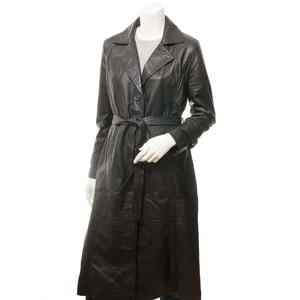 Abrigo largo con capucha acolchado de cuero genuino ecológico teñido de calidad superior para mujer, chaqueta de invierno y otoño para adultos personalizada - Product Image 1