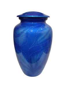 Urnas de cremación para adultos de alta calidad Metal moderno ecológico personalizable hecho a mano duradero Memorial exportador India elegante - Product Image 3