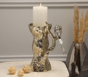 Portavelas Decorativo de Metal Moderno con Color y Logotipo Personalizados para Uso en Ramadán en Interiores - Product Image 1