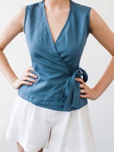 Conjunto de ropa de dormir de algodón cómodo para mujer Ligero Relajado Fresco Verano Amigable Orden personalizable Vestidos casuales naturales - Product Image 4