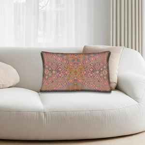 Coussin imprimé floral bohème : Coussin turc vintage pour la décoration de la maison, 8"x8" - 20x20 cm - Product Image 4