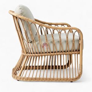 Chaise longue en rotin tissé artisanal chaise en rotin chaise en rotin pour meubles de salon fabriqués au Vietnam - Product Image 3