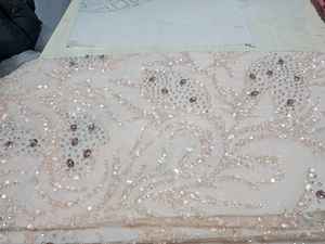 Factory Beaded Lace Fabric Luxury Lace Fabrics Sequin Fabric for Women Wedding Dress <b>Bridal</b> Tulle Sequins Lace with Beaded - Product Image 5