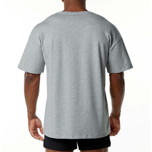 T-shirt à manches régulières en microfibre 100% coton, surdimensionné, anti-rides, anti-bouloches, personnalisé, 230 g/m², vente en gros - Product Image 2