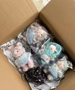 Juguete de Ganchillo de Lana, Muñeco Amigurumi, Oso de Peluche Hecho a Mano, Conejito de Pascua Tejido a Mano, con Extremidades Móviles, Juguete de Peluche - Product Image 6