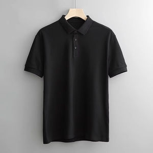 Polos de gran tamaño, diseño personalizado con tela de punto de patrón sólido bordado antiarrugas - Product Image 4