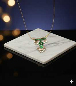 Ensembles de pendentifs anciens de la meilleure qualité, ensemble de bijoux de 21cm et 8gm pour le festival, fournisseur indien, collier de fiançailles - Product Image 3