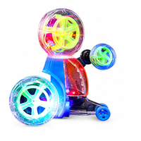 Voiture RC à cascades avec cockpit transparent, roues lumineuses LED, retournement à 360°, mini jouet de course, cadeau pour enfants, anniversaire, Noël