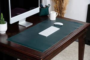 Tapis de bureau de luxe en cuir véritable, fait à la main, anti-odeur, résistant, surface antidérapante, durable pour ordinateur portable, poste de travail LDM-0040 - Product Image 5